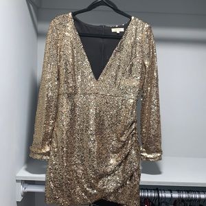 Gold Sequins Dress